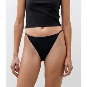 Nu swim black cleo bikini bottoms